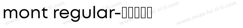 mont regular字体转换
